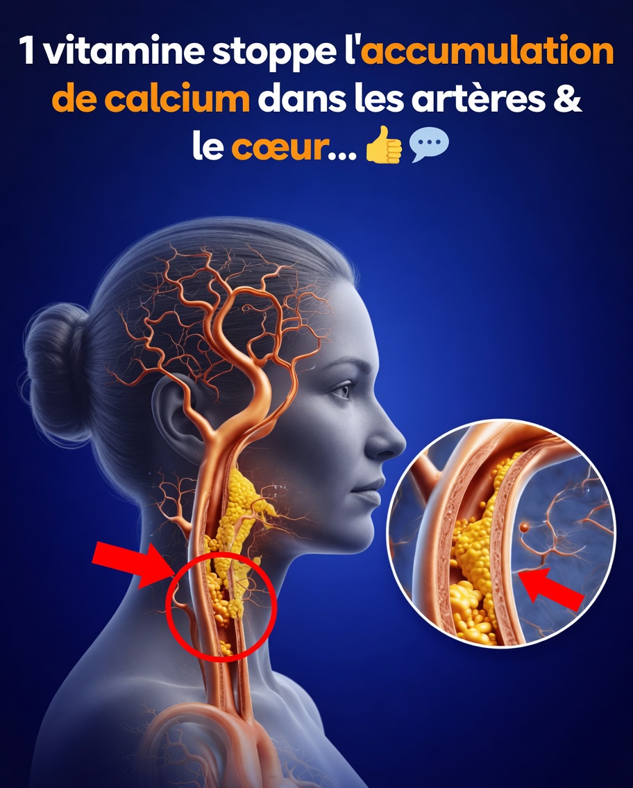 1 vitamine empêche l’accumulation de calcium dans les artères et le cœur