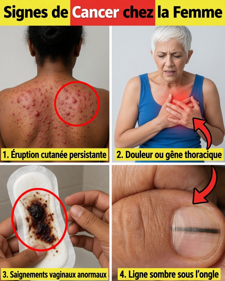 14 signes visibles alarmants de cancer que de nombreuses femmes ignorent chaque jour