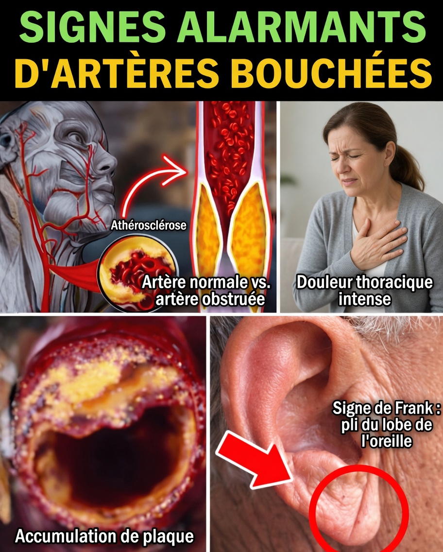 9 Signes silencieux indiquant que votre corps vous avertit peut-être d’un rétrécissement des artères