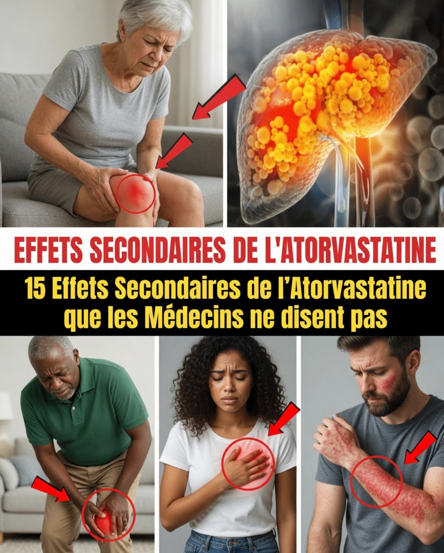 15 effets secondaires moins connus de l’atorvastatine que les patients signalent souvent (et ce que montrent les preuves)