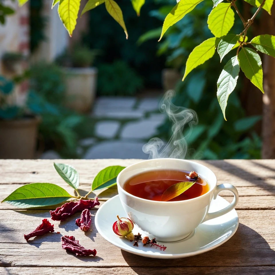 Explorer les potentiels bienfaits pour le bien-être des tisanes d’hibiscus, de feuilles de goyavier et de clou de girofle : un rituel naturel au quotidien