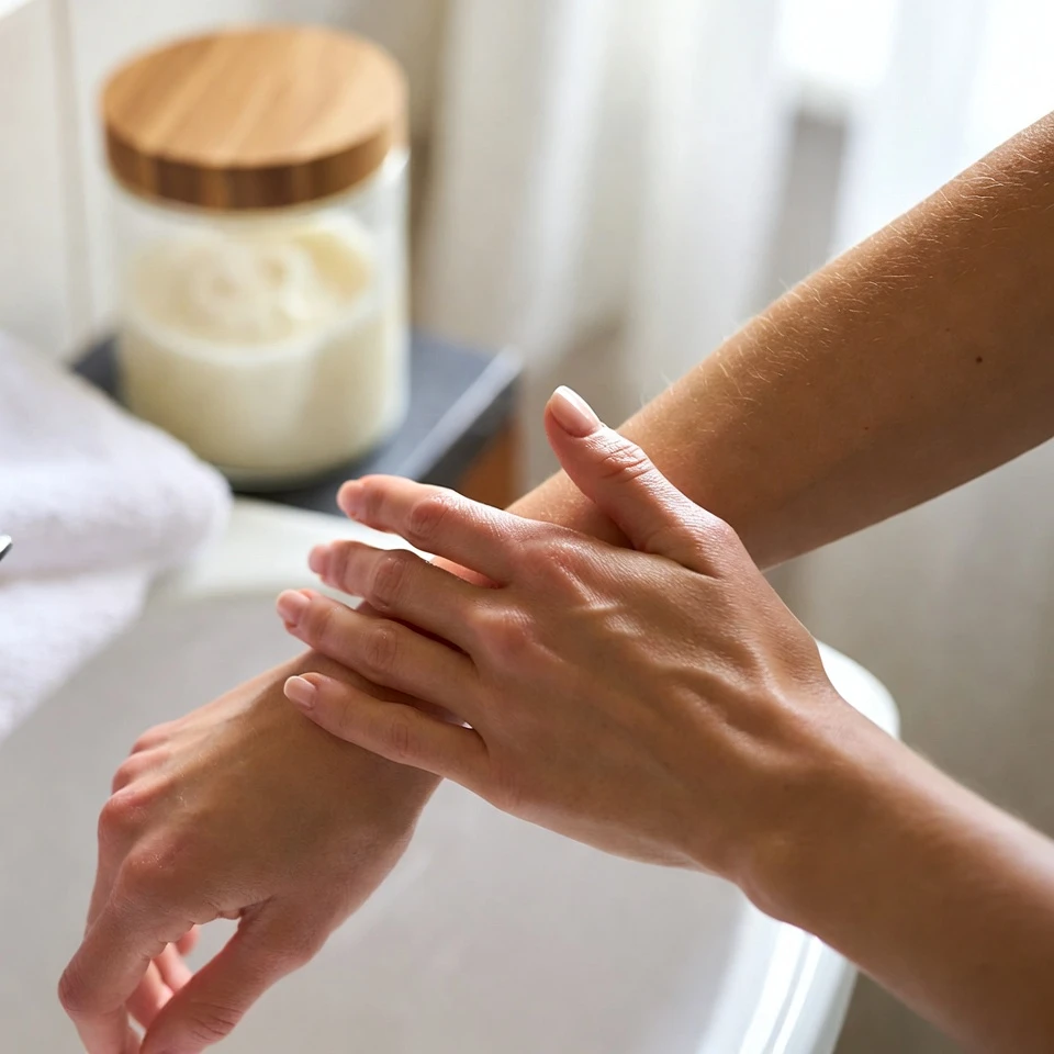 « On dirait que j’ai eu recours à une intervention esthétique » : le simple gommage à faire chez soi que les gens utilisent pour raviver l’apparence des mains et des bras
