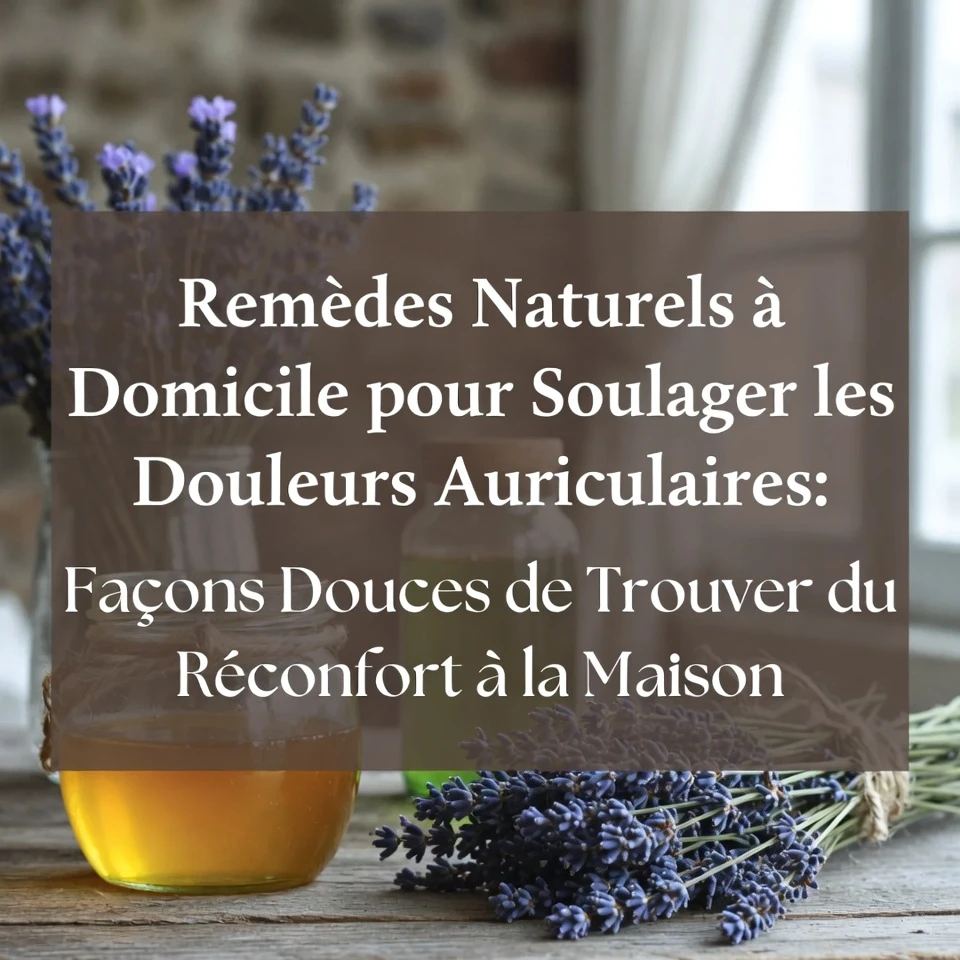 Remèdes naturels maison pour soulager l’inconfort d’une otalgie : des moyens doux de trouver du soulagement à la maison