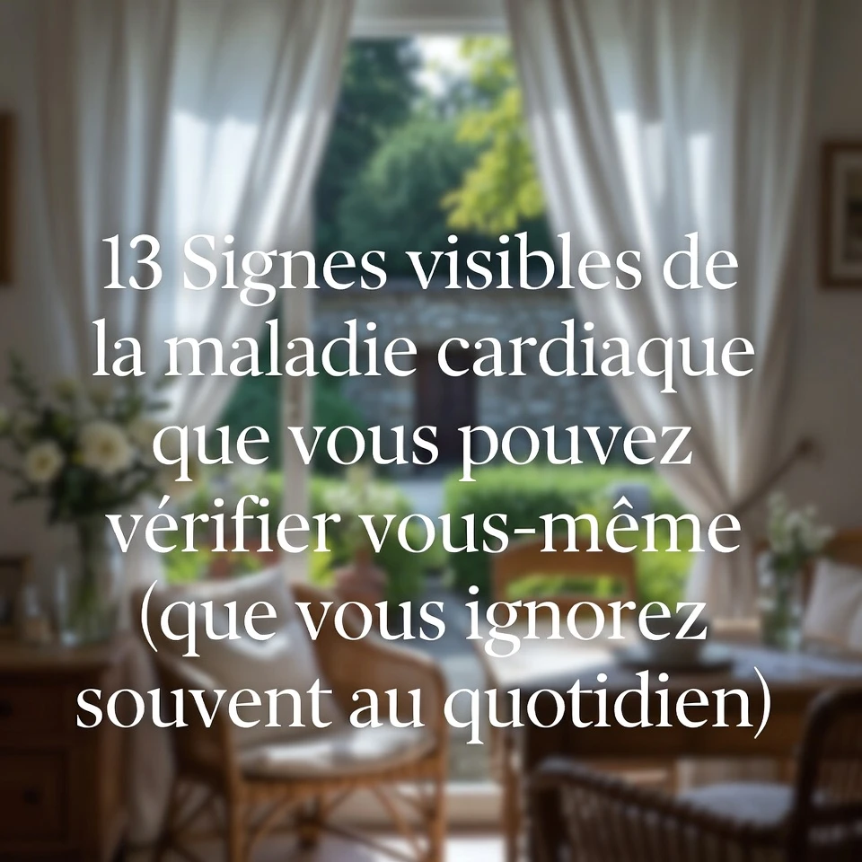 13 signes visibles de maladie cardiaque que vous pouvez vérifier vous-même (que vous ignorez souvent au quotidien)